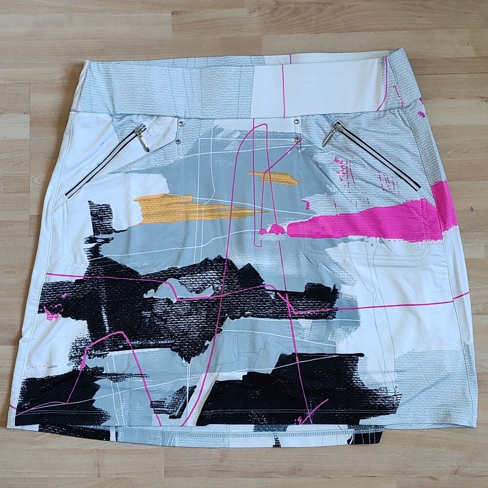 Jamie Sadock Skort, Pink and Silver (US L)